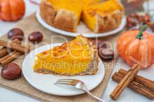 Pumpkin Pie, Amerikanischer Kürbiskuchen