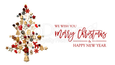 Christmas Tree, Decoration And Ornament, Merry Christmas, Isolated Background