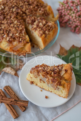 Birnen Streusel Kuchen