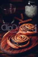 Sweet roll with poppy seeds