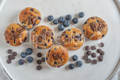 Schoko Heidelbeer Cookies