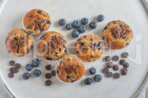 Schoko Heidelbeer Cookies