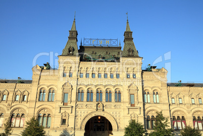 gum building on Moscow kremlin red square