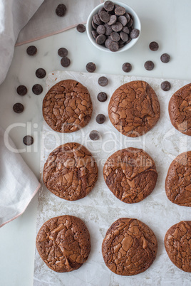 Schokoladen Brownie Cookies