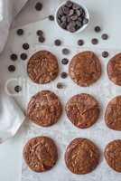 Schokoladen Brownie Cookies