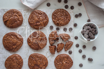 Schokoladen Brownie Cookies