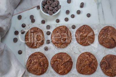 Schokoladen Brownie Cookies