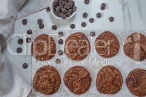 Schokoladen Brownie Cookies