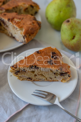 Birnen Schokoladen Kuchen