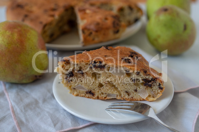 Birnen Schokoladen Kuchen