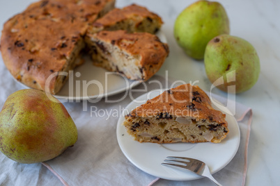 Birnen Schokoladen Kuchen