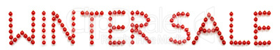 Red Christmas Ball Ornament Building Word Winter Sale