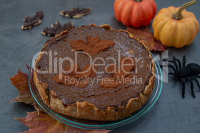 Pumpkin Pie, Amerikanischer Kürbiskuchen mit Schokolade