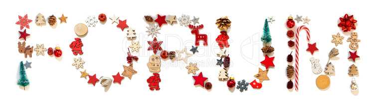 Colorful Christmas Decoration Letter Building Word Forum