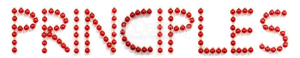 Red Christmas Ball Ornament Building Word Priciples