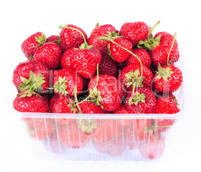 many Strawberry in plastic container