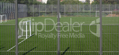 football field near fence at day sunny day