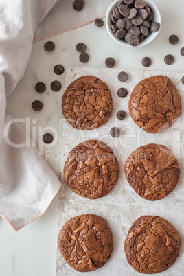 Schokoladen Brownie Cookies