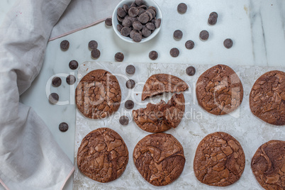 Schokoladen Brownie Cookies