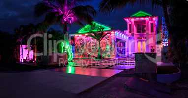 Fun, colorful, artistic house done in the creative style of Las