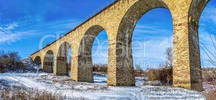 Viaduct in Plebanivka village, Ukraine