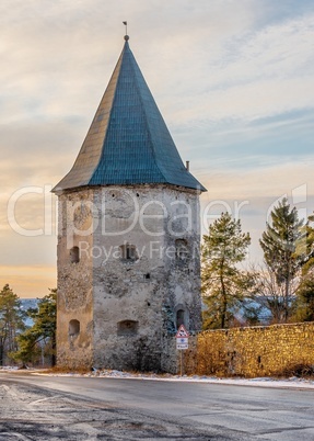 Old castle in the village of Krivche, Ukraine