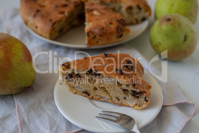 Birnen Schokoladen Kuchen