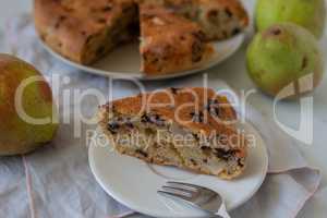 Birnen Schokoladen Kuchen