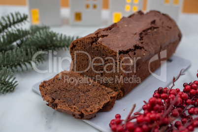 Weihnachtlicher Schokoladen Kuchen