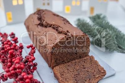 Weihnachtlicher Schokoladen Kuchen