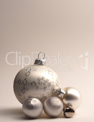 Four vintage Christmas balls