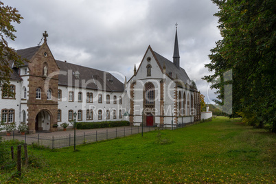 The abbey Mariawald near the german village Heimbach