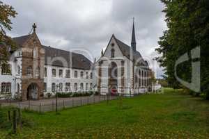 The abbey Mariawald near the german village Heimbach