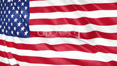 United States of America flag waving