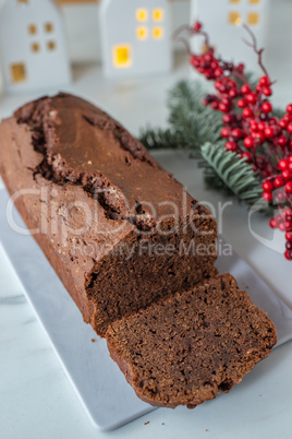 Weihnachtlicher Schokoladen Kuchen