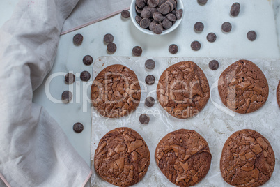 Schokoladen Brownie Cookies