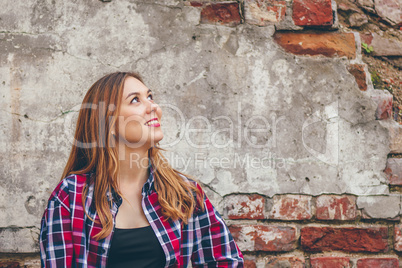 Young beautiful woman is smiling