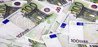 europe euros banknote of hundreds