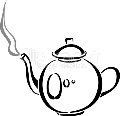 Kettle design on drawing