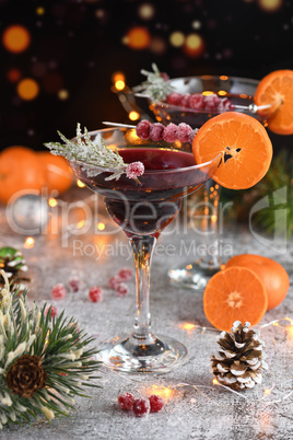 Christmas Cranberry Margarita