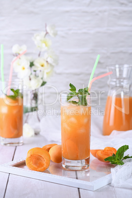 non-alcoholic cocktail made   apricot juice