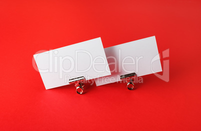 Blank business cards