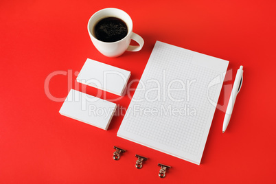 Blank corporate stationery