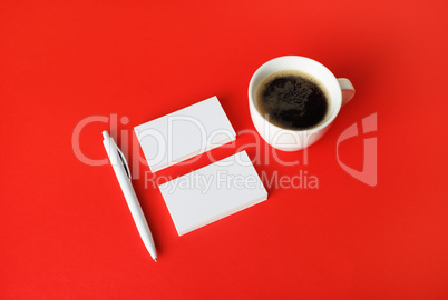 Stationery, coffee cup