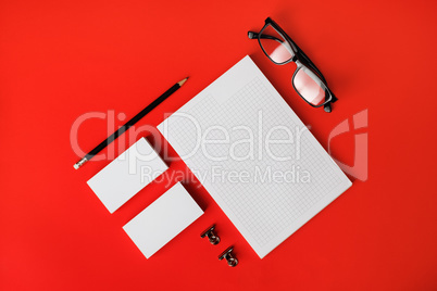 Blank stationery template