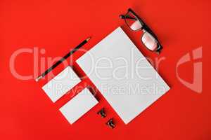 Blank stationery template