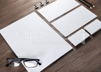 Blank stationery template