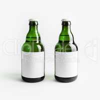 Two green bottles