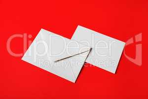 Blank paper envelopes