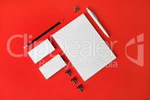 Blank corporate stationery